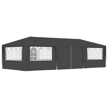 Partytent Met Zijwanden Professioneel 90 G/M² 4 x 9 m Antraciet