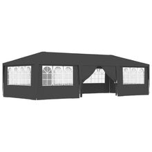 Partytent Met Zijwanden Professioneel 90 G/M² 4 x 9 m Antraciet