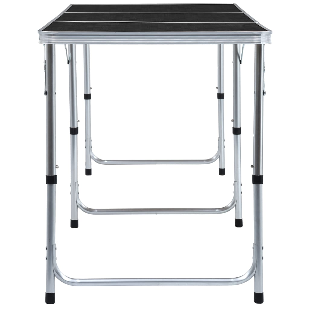 Campingtafel Inklapbaar Aluminium 180 x 60 cm Grijs