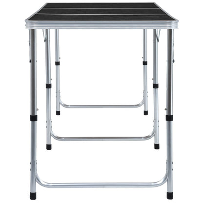 Campingtafel Inklapbaar Aluminium 180 x 60 cm Grijs
