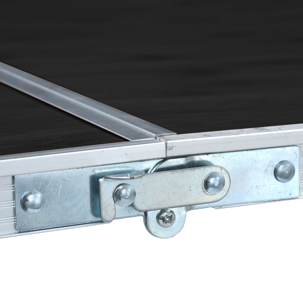 Campingtafel Inklapbaar Aluminium 180 x 60 cm Grijs