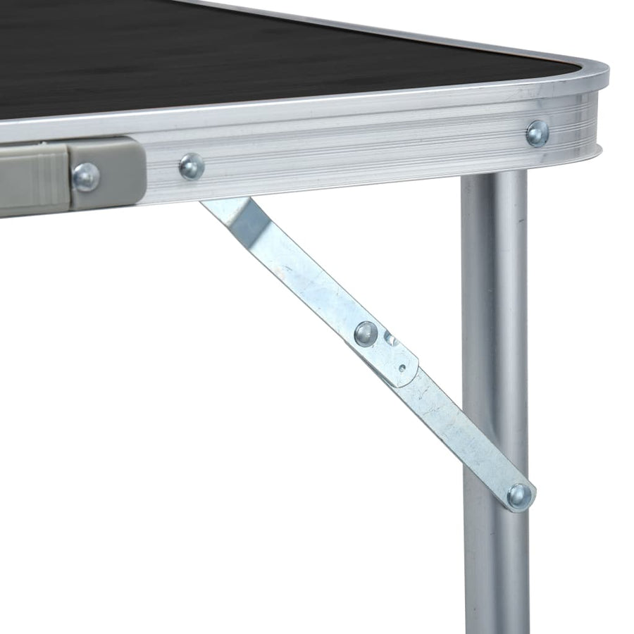 Campingtafel Inklapbaar Aluminium 180 x 60 cm Grijs