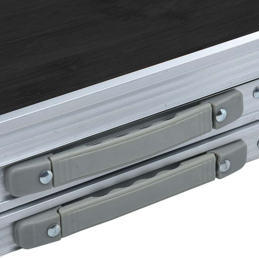 Campingtafel Inklapbaar Aluminium 180 x 60 cm Grijs