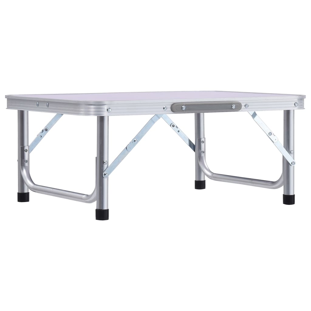 Campingtafel inklapbaar 60x45 cm aluminium Wit