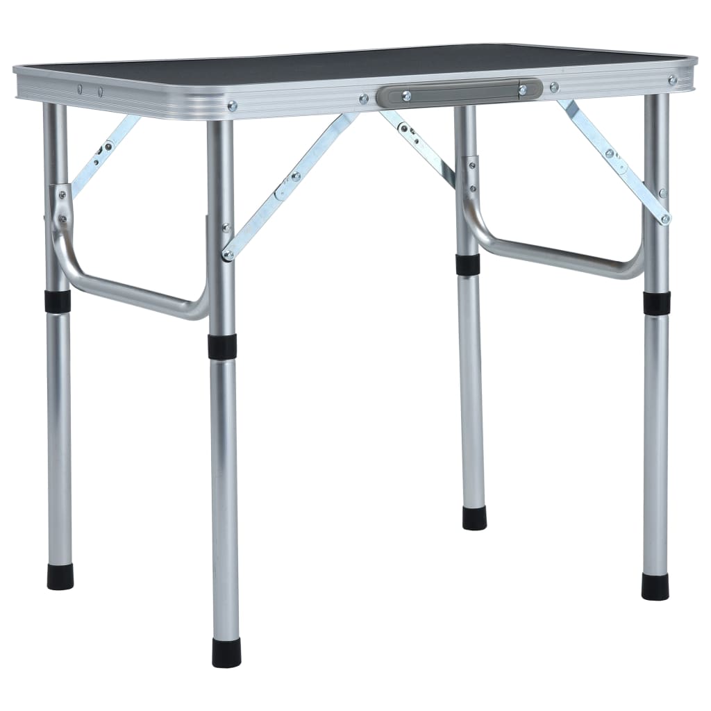Campingtafel inklapbaar 60x45 cm aluminium Grijs