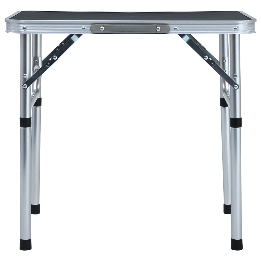 Campingtafel inklapbaar 60x45 cm aluminium Grijs