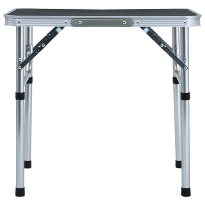 Campingtafel inklapbaar 60x45 cm aluminium Grijs