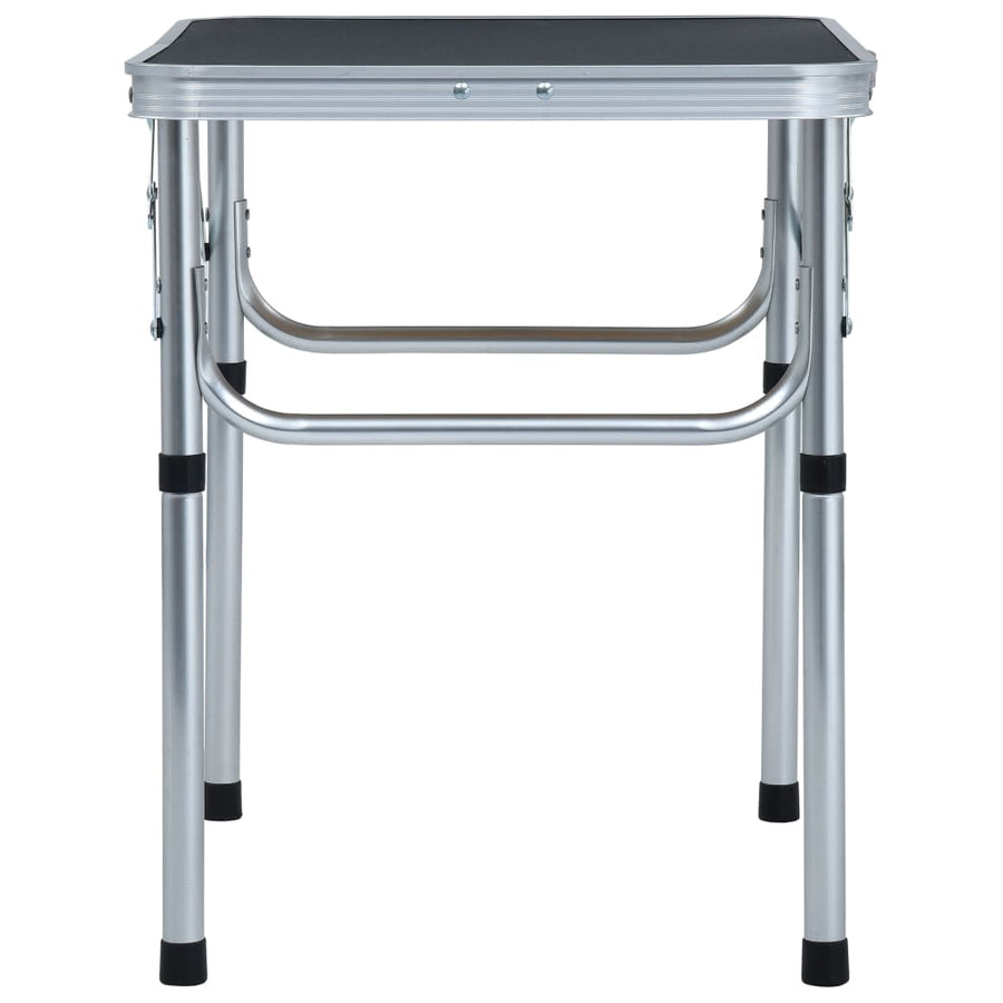 Campingtafel inklapbaar 60x45 cm aluminium Grijs