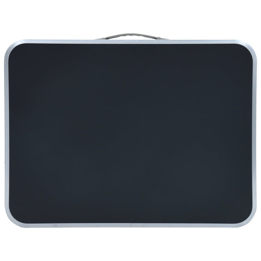 Campingtafel inklapbaar 60x45 cm aluminium Grijs