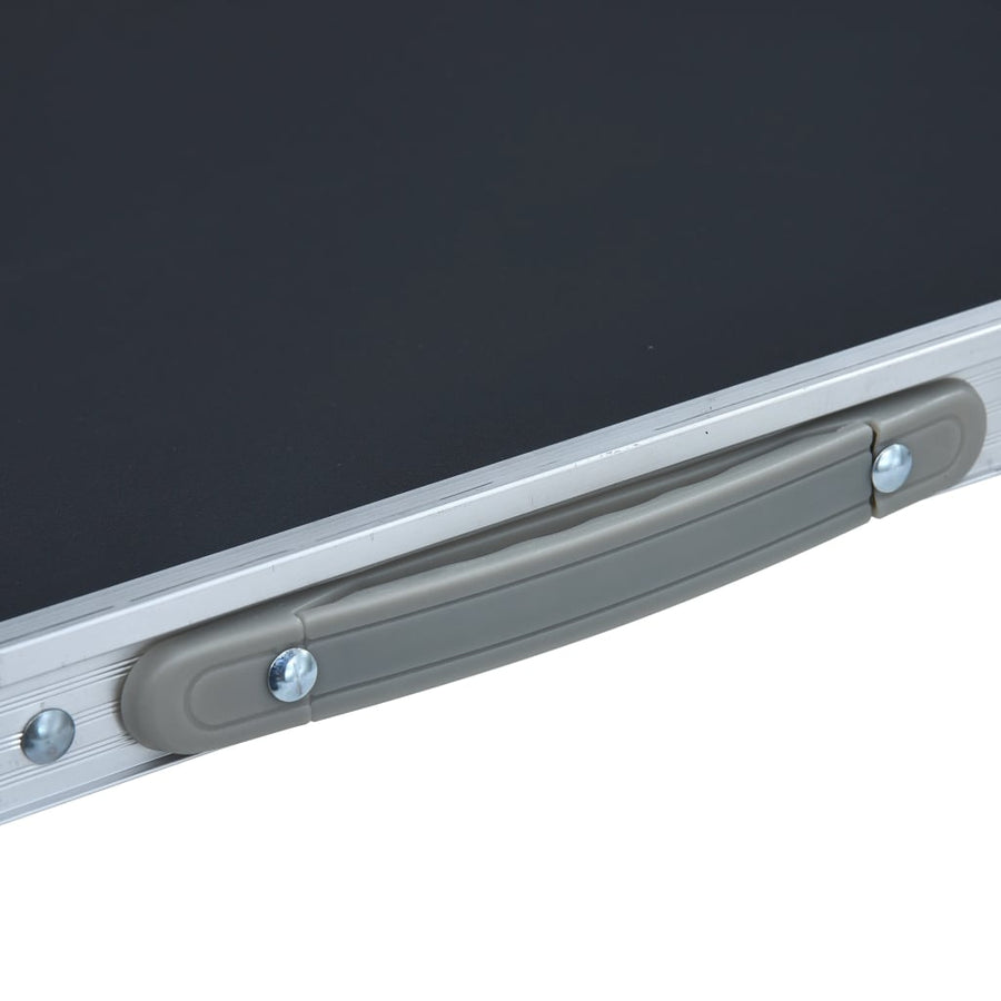 Campingtafel inklapbaar 60x45 cm aluminium Grijs