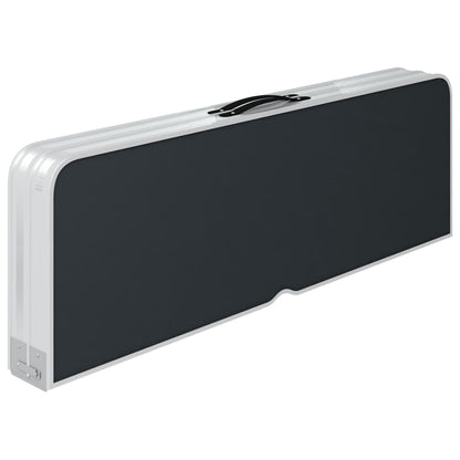 Campingtafel Inklapbaar Met 2 Banken Aluminium Grijs