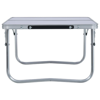 Campingtafel Inklapbaar 60X40 Cm Aluminium Wit