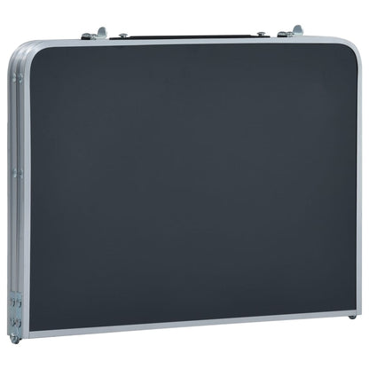 Campingtafel Inklapbaar 60X40 Cm Aluminium Grijs