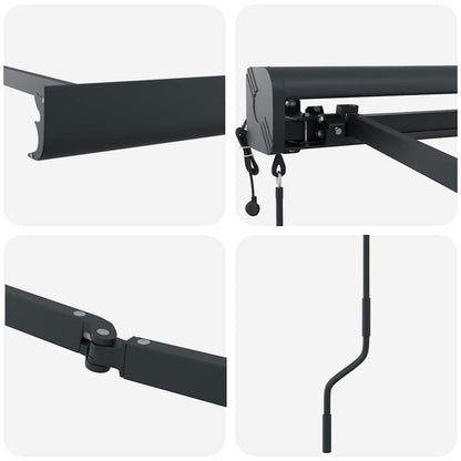 Markies Antraciet 3 x 2,5 m Metaal