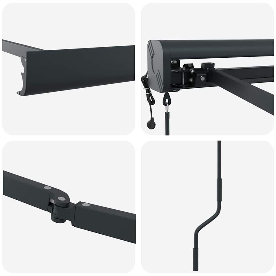 Markies Antraciet 3 x 2,5 m Metaal