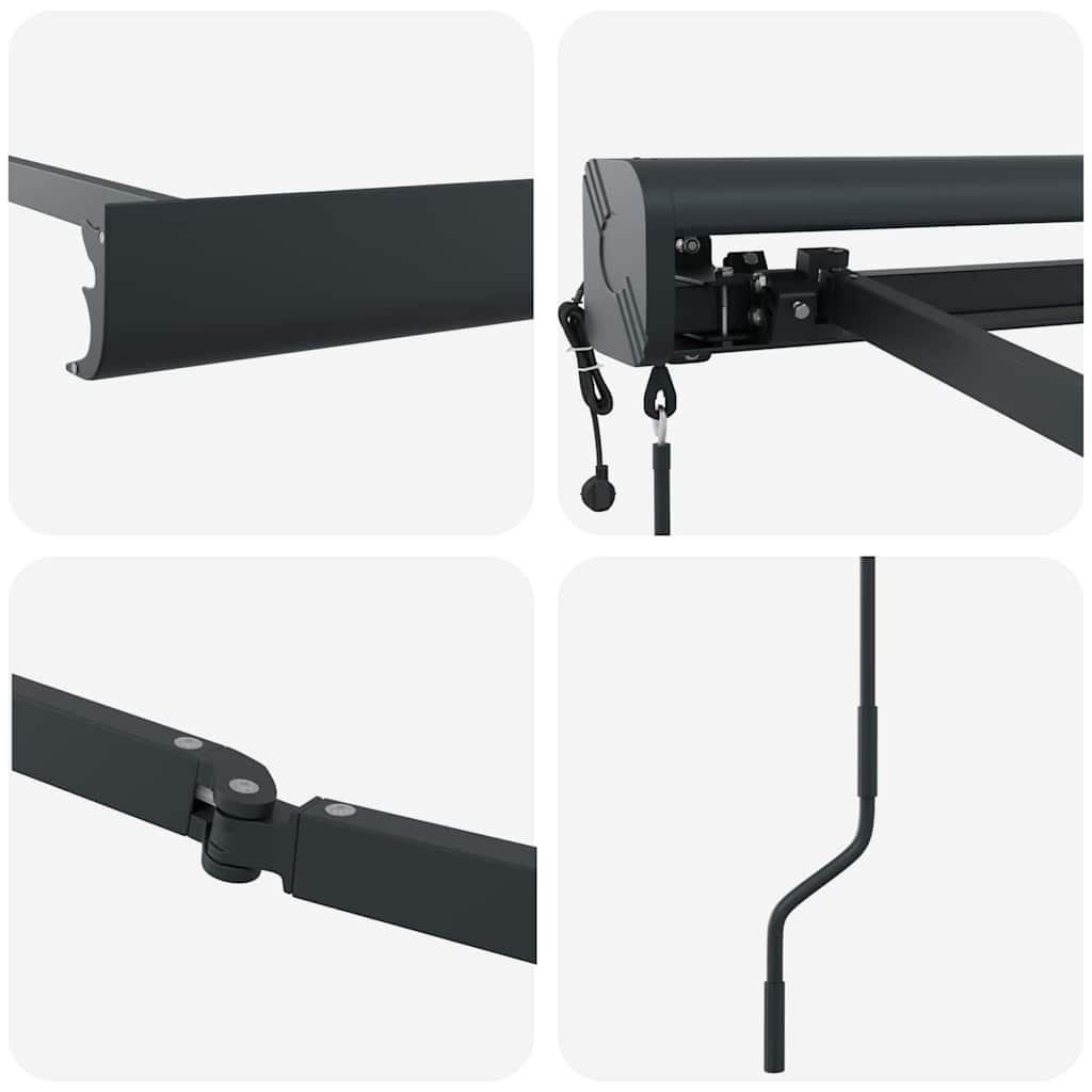 Markies Antraciet 4 × 3 m Metaal