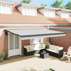 Awning Anthracite 5 x 3 m Metal