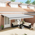 Awning Anthracite 5 x 3 m Metal