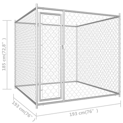 Hondenkennel voor buiten 193x193x185 cm 193x193x185 cm Nee
