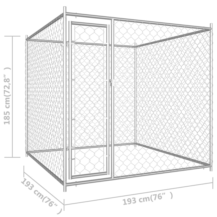 Hondenkennel voor buiten 193x193x185 cm 193x193x185 cm Nee