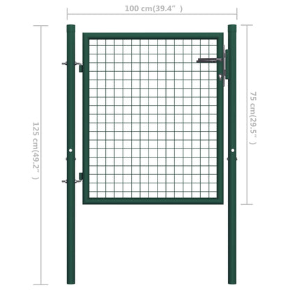 Poort Staal Groen 100 x 75 cm