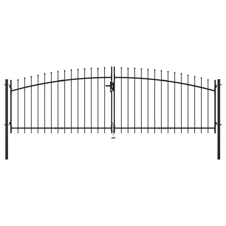 Hekpoort Dubbele Deur Met Speren Bovenkant 400X200 Cm 400 x 200 cm