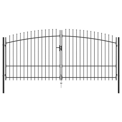 Hekpoort Dubbele Deur Met Speren Bovenkant 400X225 Cm 400 x 225 cm