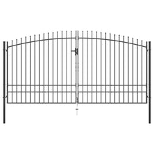 Hekpoort Dubbele Deur Met Speren Bovenkant 400X248 Cm 400 x 248 cm