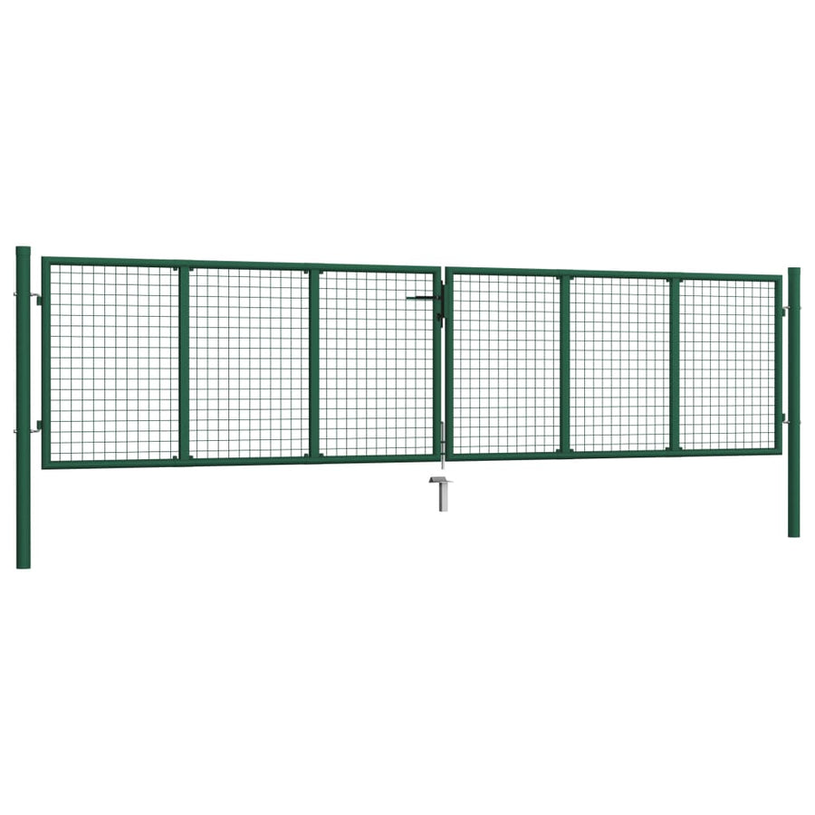 Gaaspoort Staal Groen 400 x 75 cm