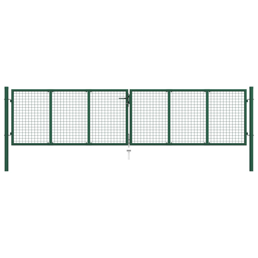 Gaaspoort Staal Groen 400 x 100 cm
