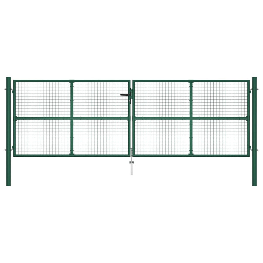 Gaaspoort Staal Groen 400 x 125 cm
