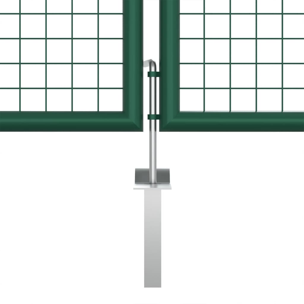 Gaaspoort Staal Groen 400 x 125 cm