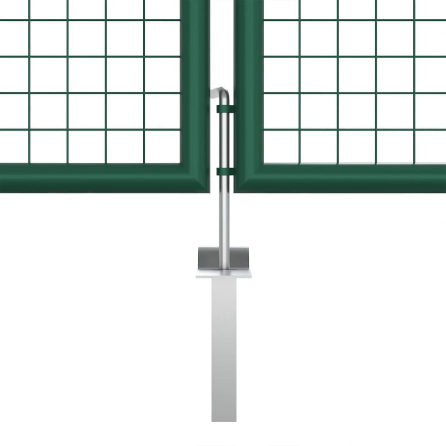 Gaaspoort Staal Groen 400 x 125 cm