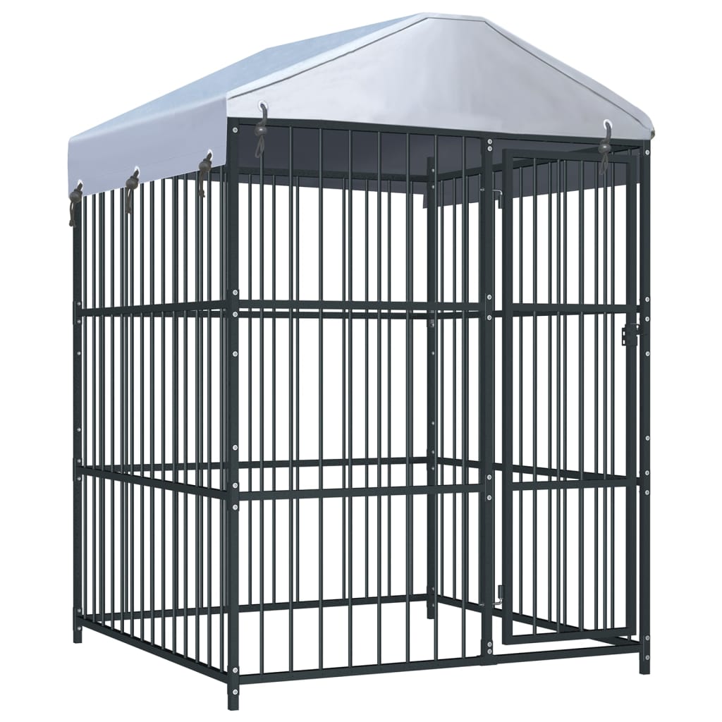 Hondenkennel Voor Buiten Met Dak 150X150X200 Cm