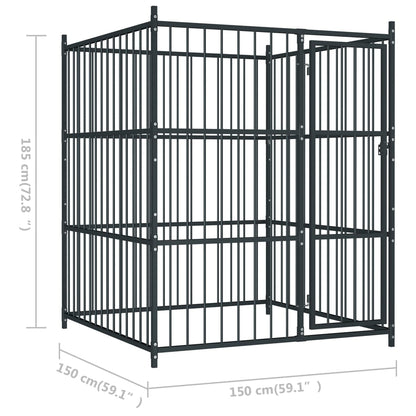 Hondenkennel Voor Buiten 150X150X185 Cm 150 x 150 x 185 cm