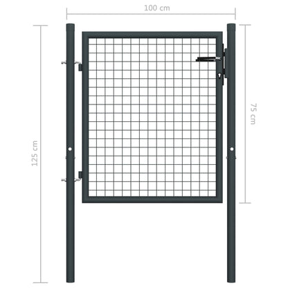 Gaaspoort Gegalvaniseerd Staal Grijs 100 x 125 cm
