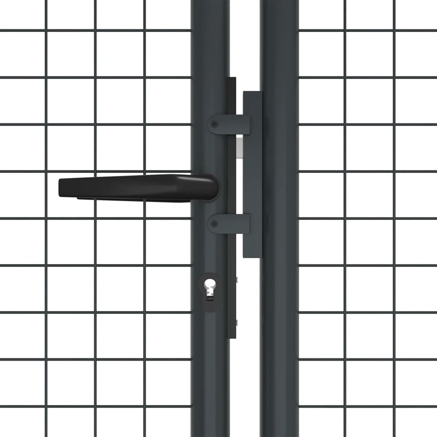 Gaaspoort 400X175 Cm Gegalvaniseerd Staal Grijs 400 x 175 cm