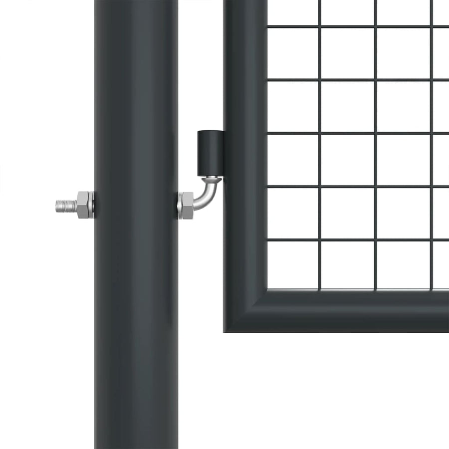 Gaaspoort 400X175 Cm Gegalvaniseerd Staal Grijs 400 x 175 cm