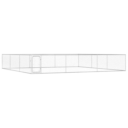 Hondenkennel voor buiten 6x6x1 m gegalvaniseerd staal
