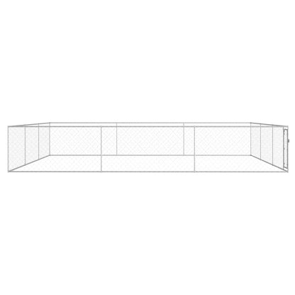Hondenkennel voor buiten 6x6x1 m gegalvaniseerd staal