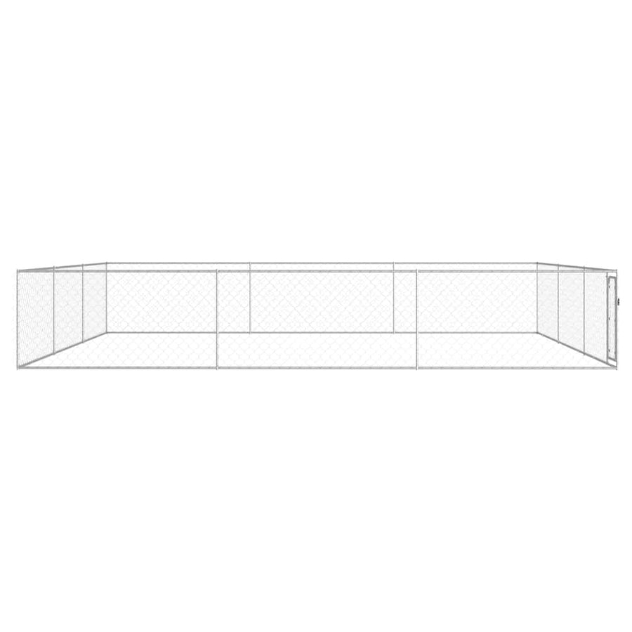Hondenkennel voor buiten 6x6x1 m gegalvaniseerd staal