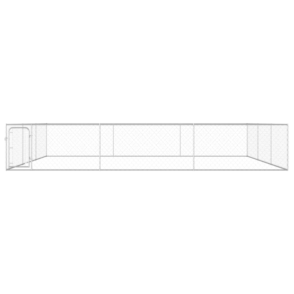 Hondenkennel voor buiten 6x6x1 m gegalvaniseerd staal