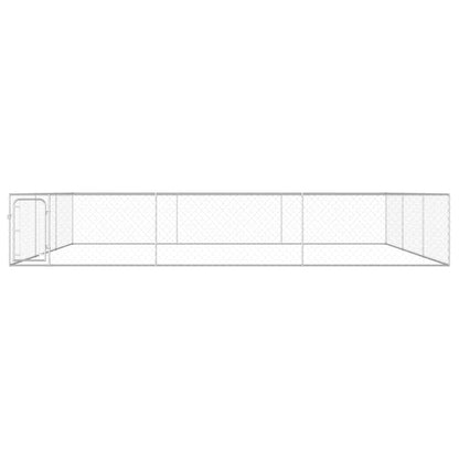 Hondenkennel voor buiten 6x6x1 m gegalvaniseerd staal