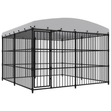 Hondenkennel voor buiten met dak 300x300x210 cm 300 x 300 x 210 cm Ja