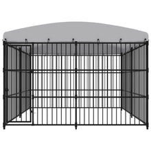 Hondenkennel voor buiten met dak 300x300x210 cm 300 x 300 x 210 cm Ja