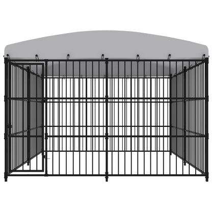 Hondenkennel voor buiten met dak 300x300x210 cm 300 x 300 x 210 cm Ja