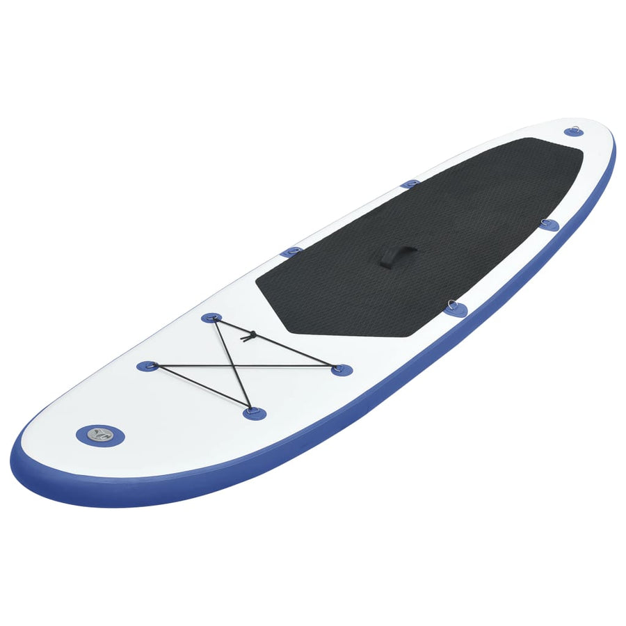 Stand Up Paddleboardset Opblaasbaar En Wit 360 x 81 x 10 cm Blauw