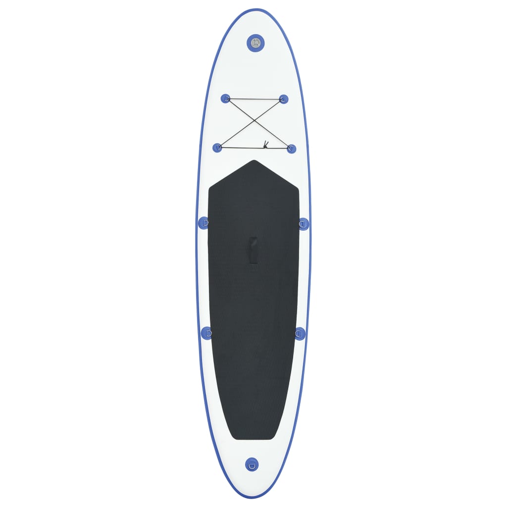 Stand Up Paddleboardset Opblaasbaar En Wit 360 x 81 x 10 cm Blauw