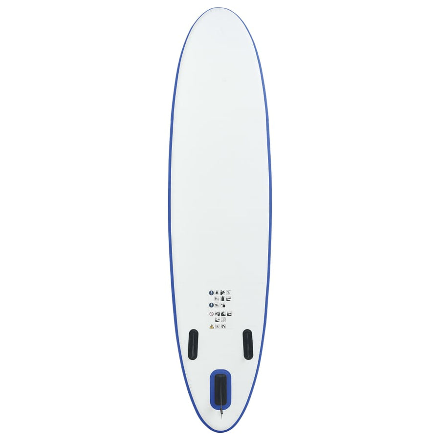 Stand Up Paddleboardset Opblaasbaar En Wit 360 x 81 x 10 cm Blauw