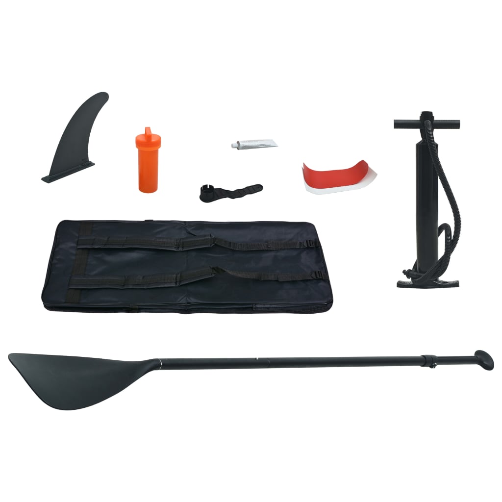 Stand Up Paddleboardset Opblaasbaar En Wit 390 x 81 x 10 cm Rood